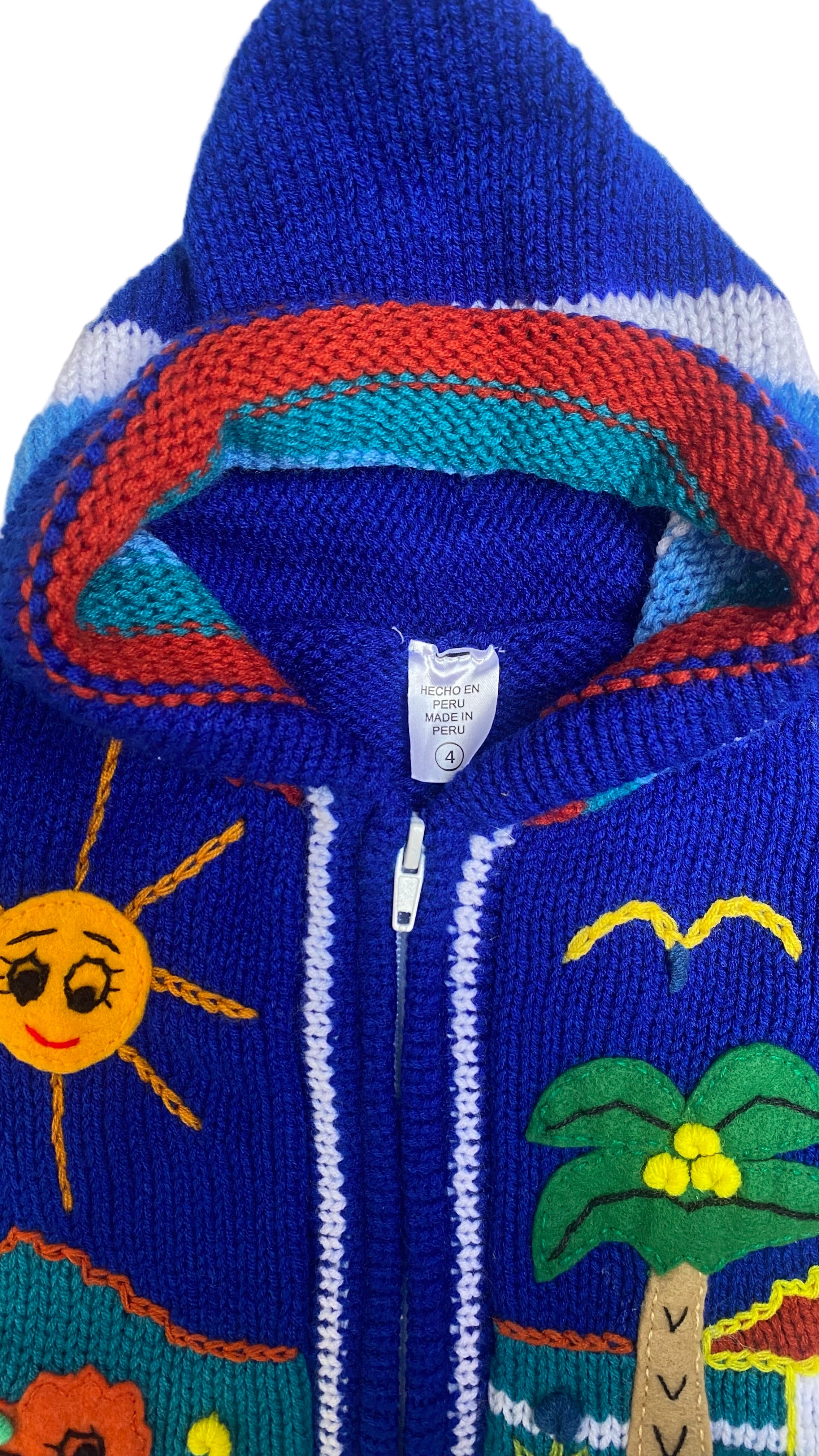 (Wool and Cotton coat made in Peru.