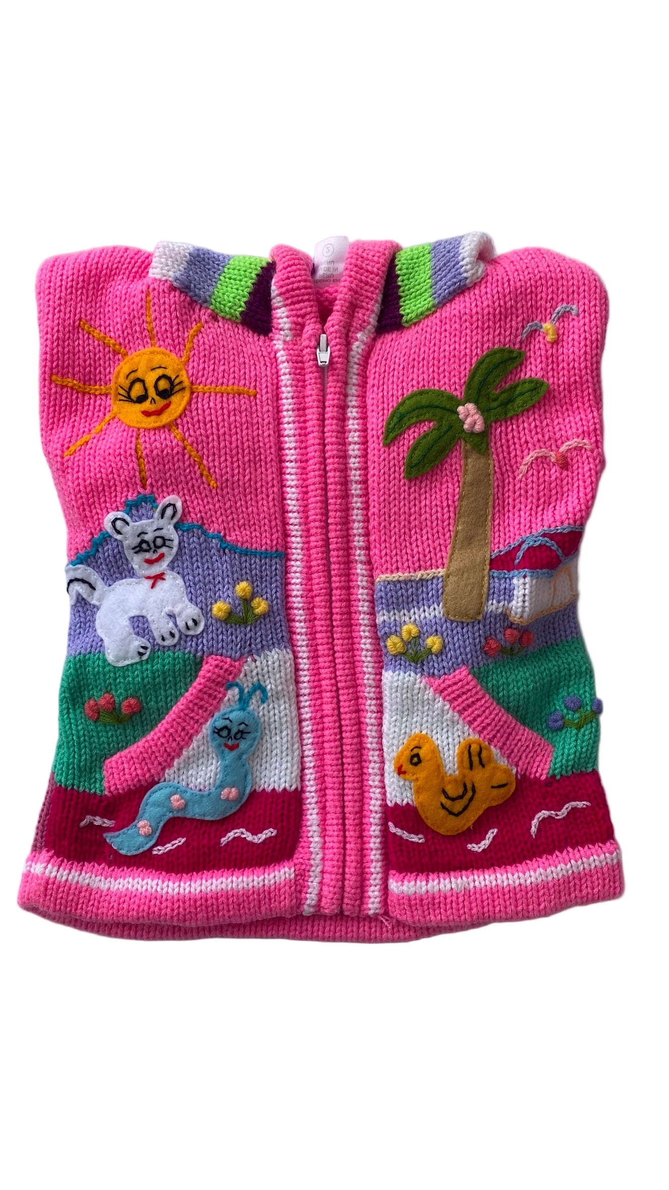 Wool and Cotton coat made in Peru.