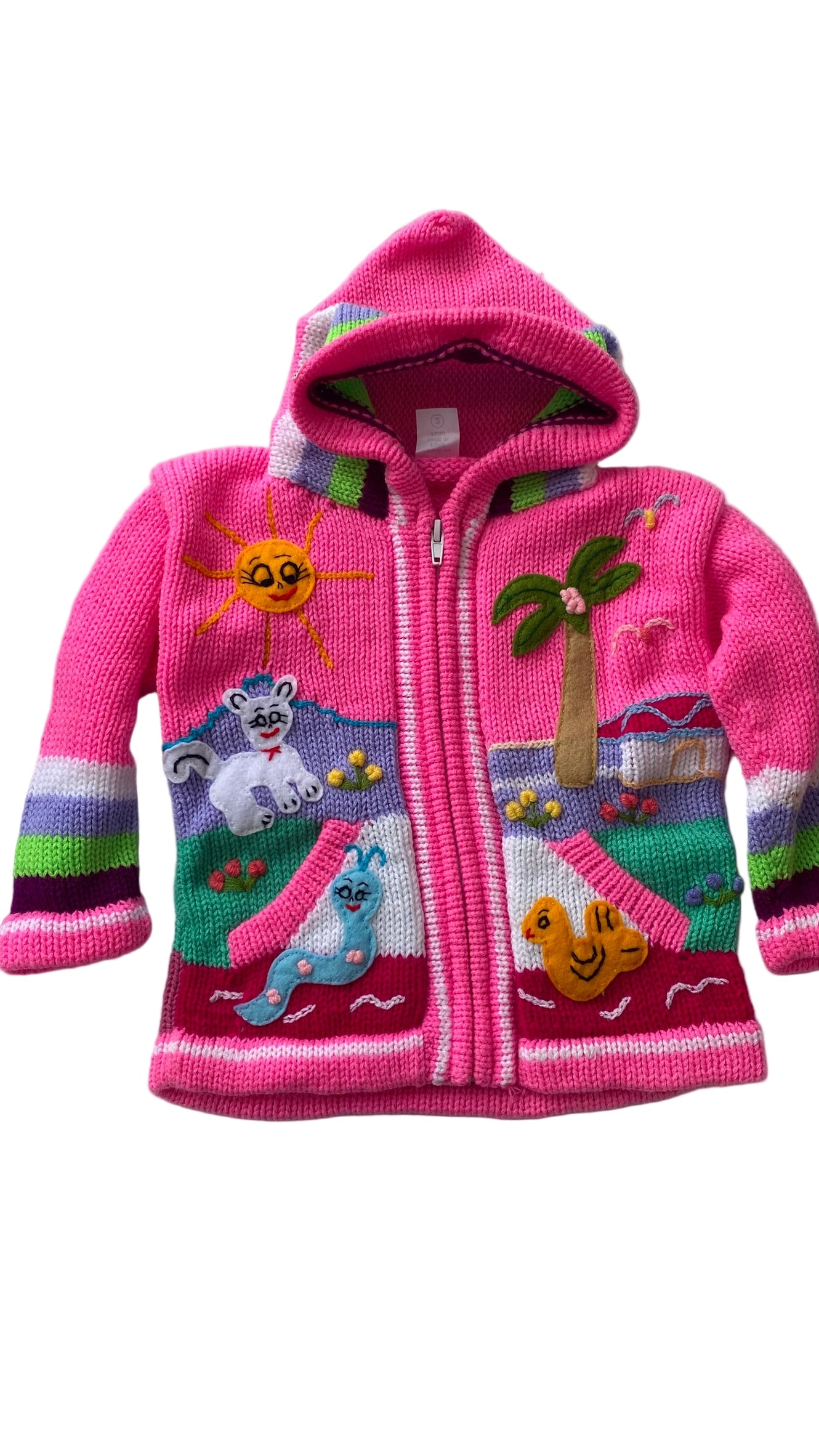 Wool and Cotton coat made in Peru.