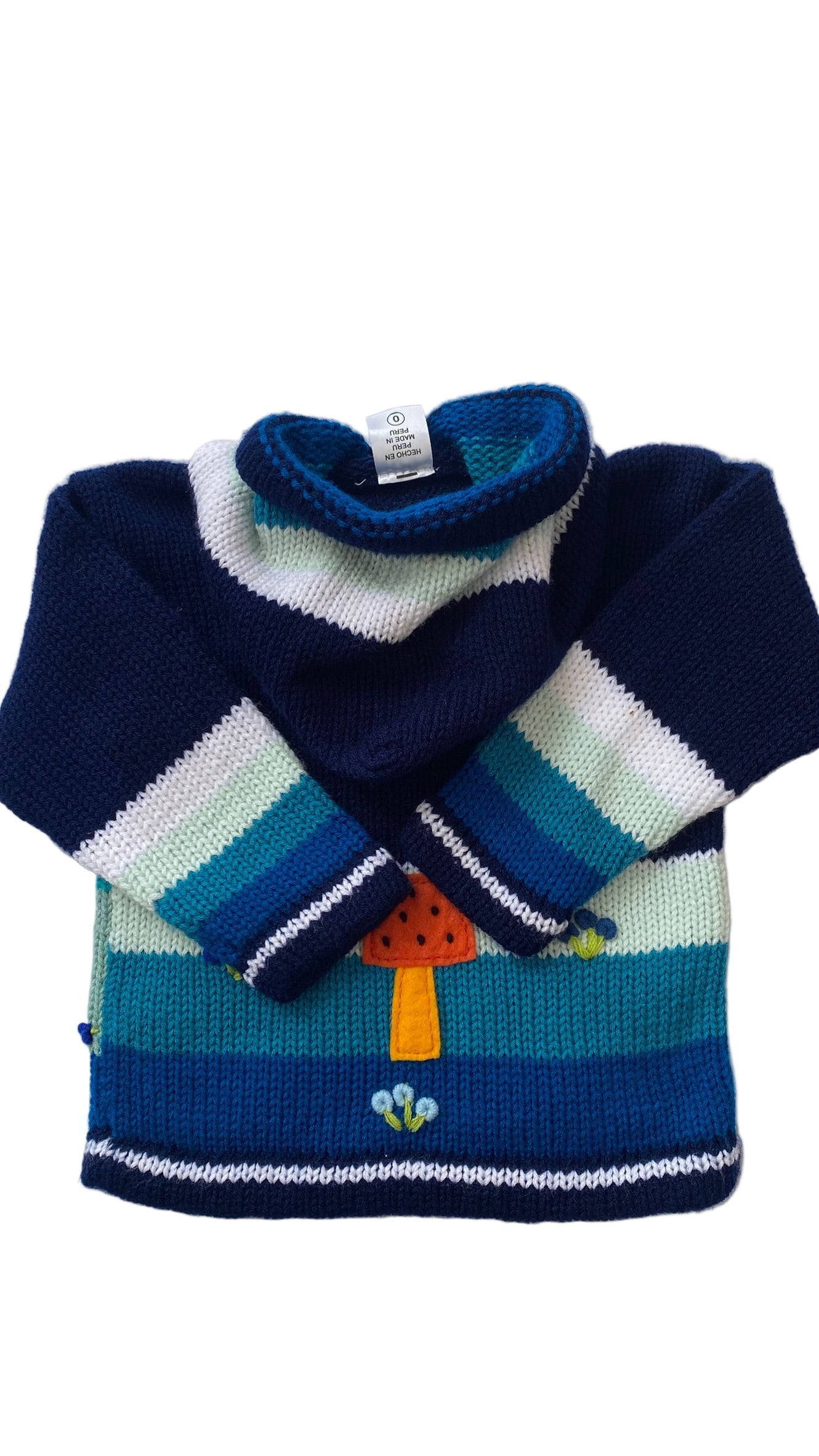 Wool and Cotton coat made in Peru.