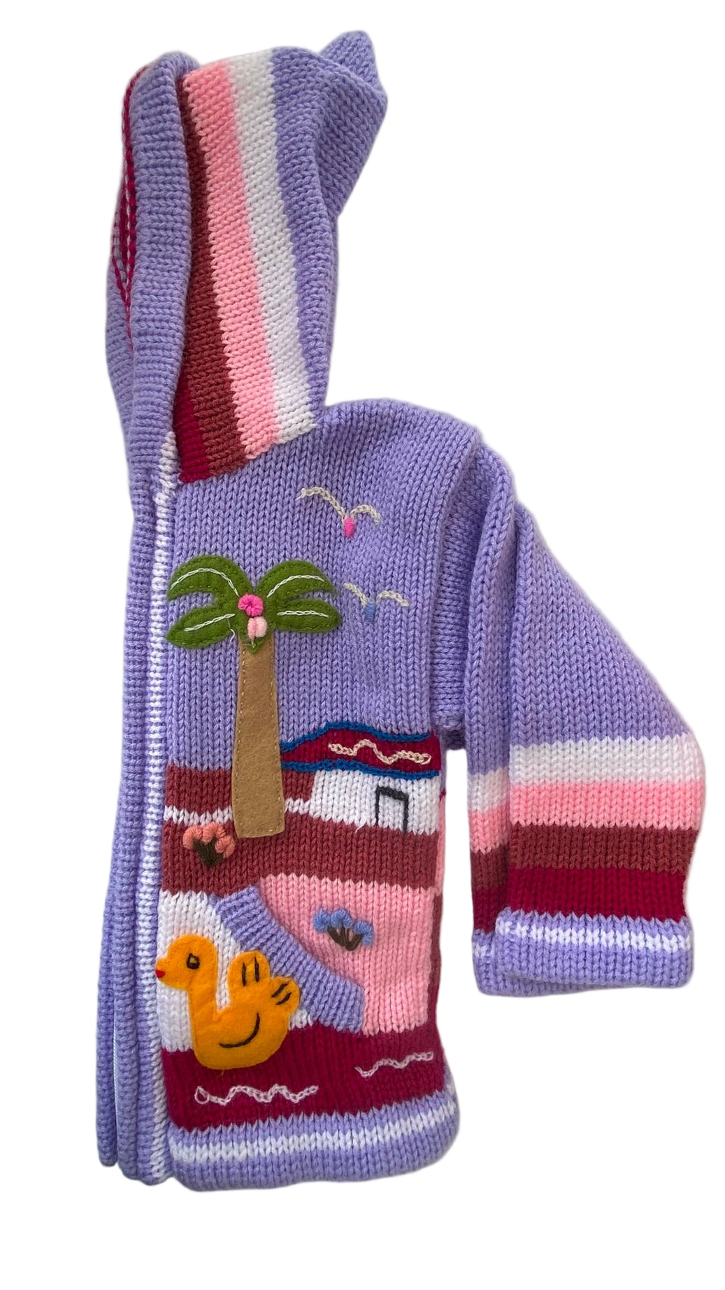 Wool and Cotton coat made in Peru.