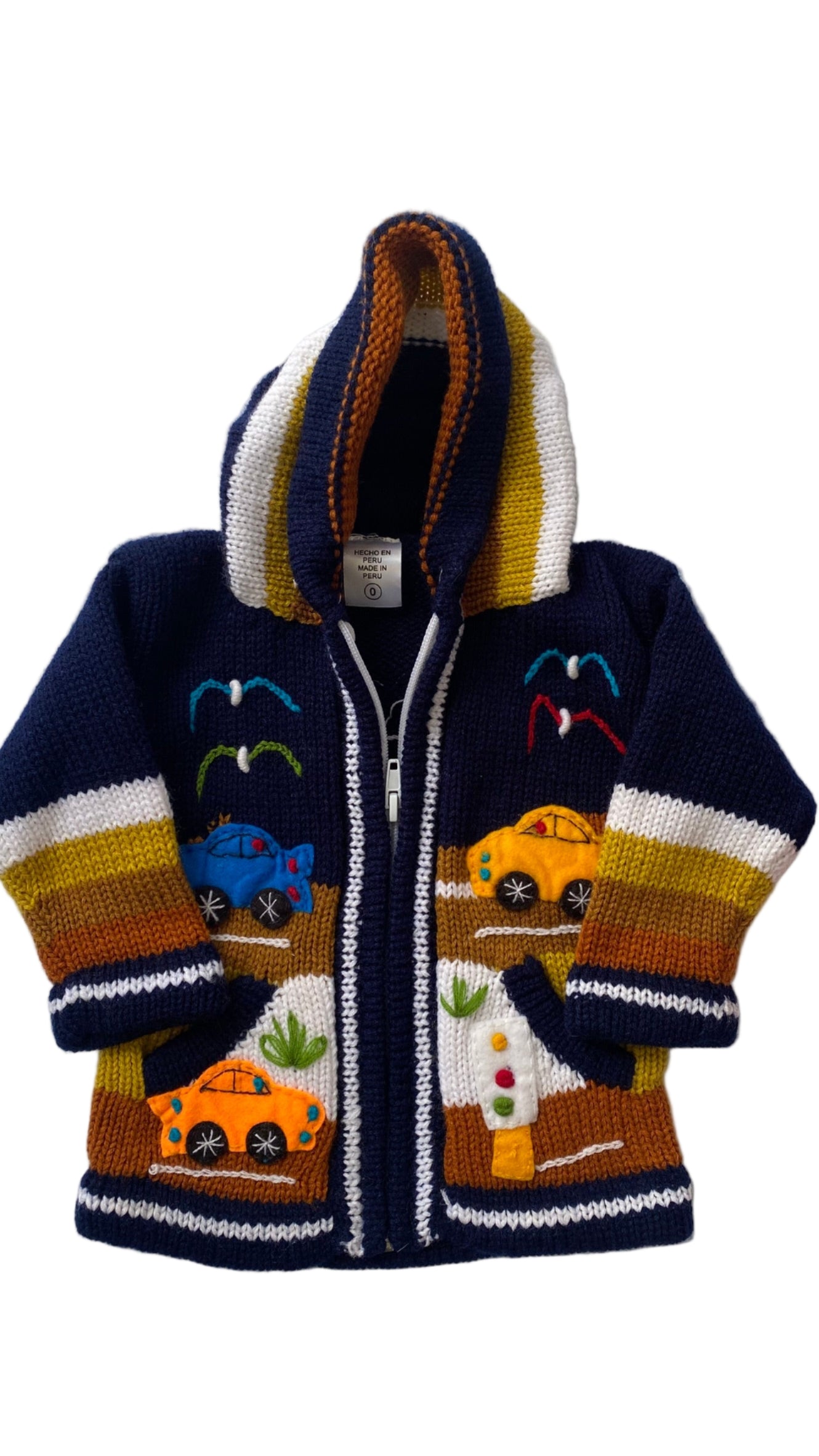 Wool and Cotton coat made in Peru.