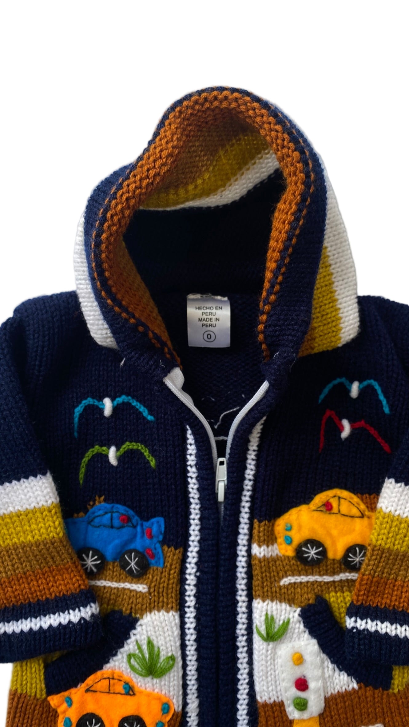 Wool and Cotton coat made in Peru.