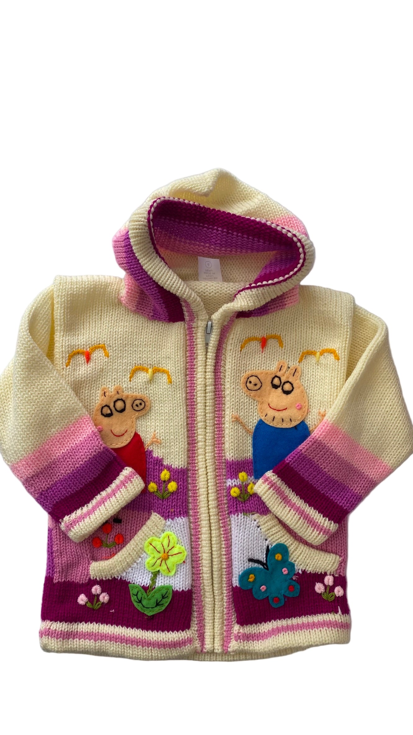 Wool and Cotton coat made in Peru.