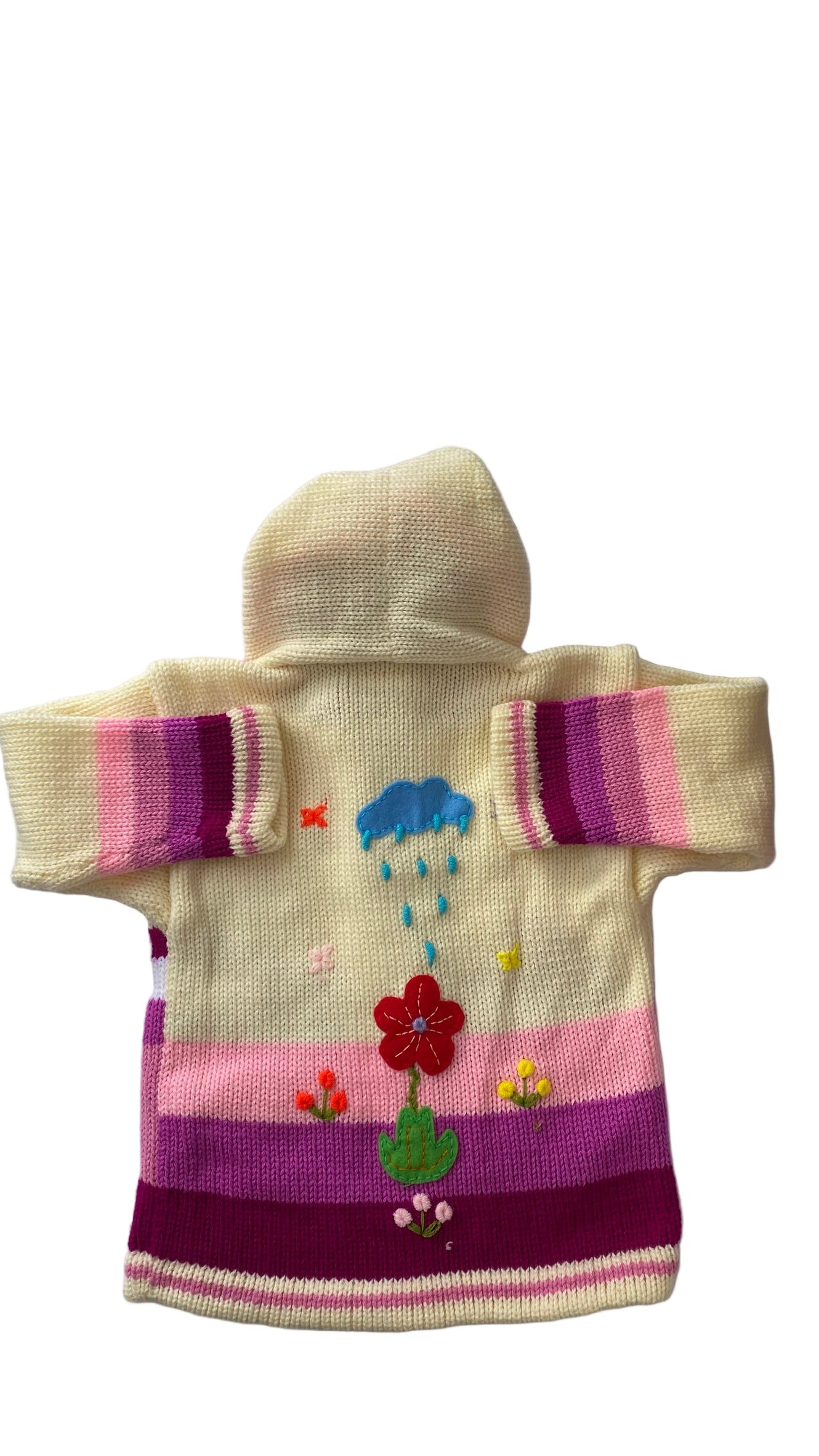 Wool and Cotton coat made in Peru.