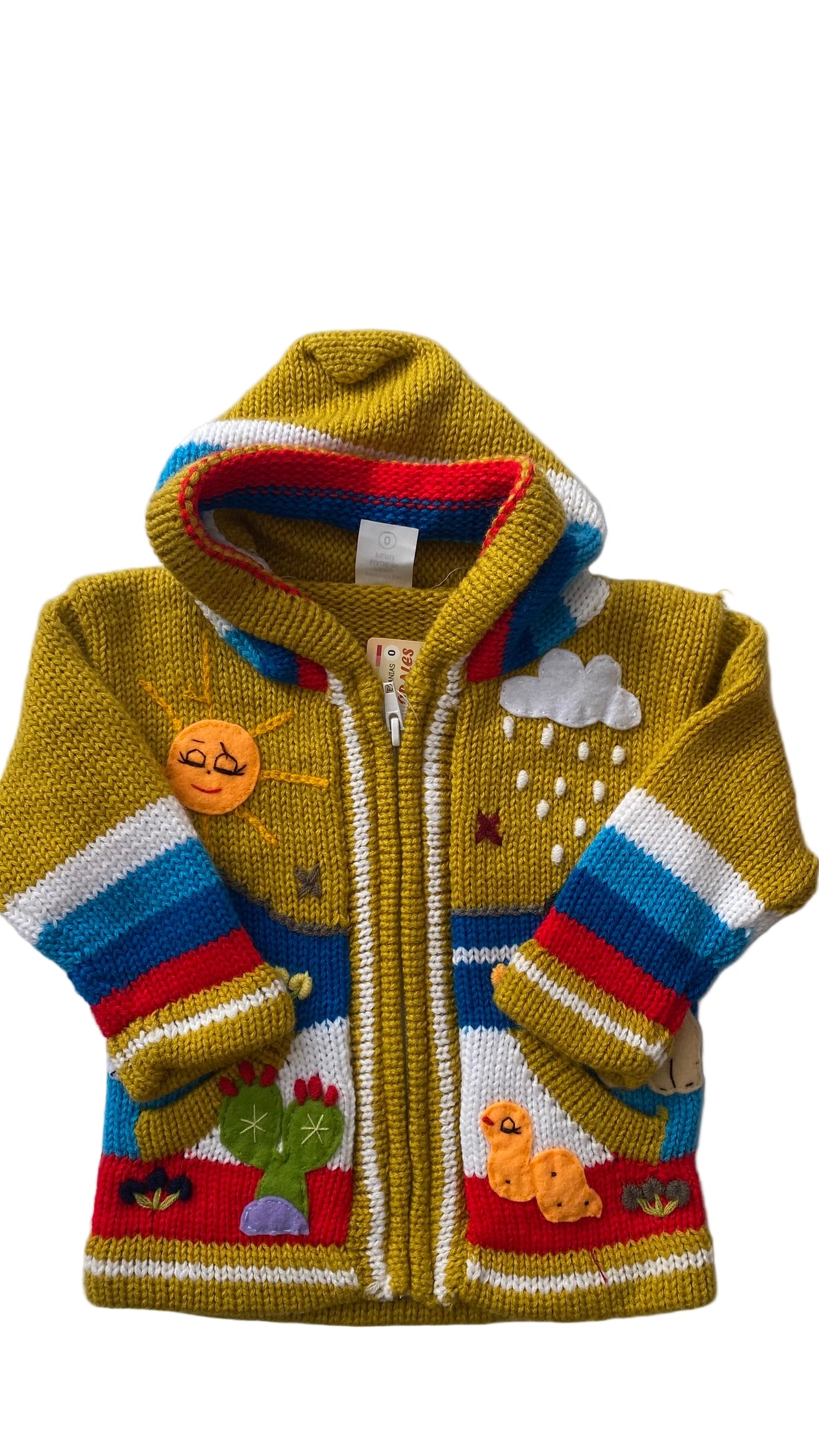 Wool and Cotton coat made in Peru.
