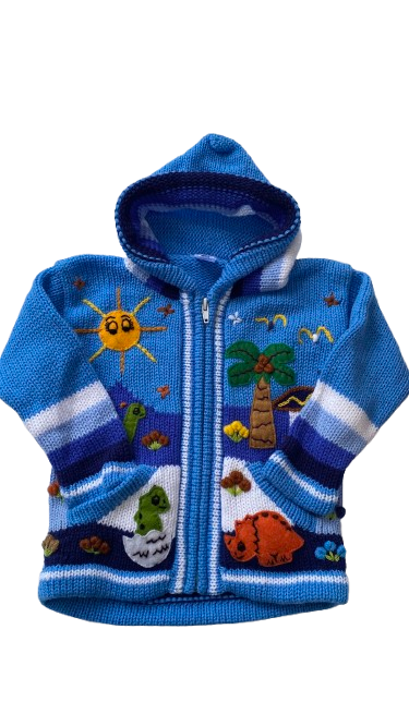 Wool and Cotton coat made in Peru.