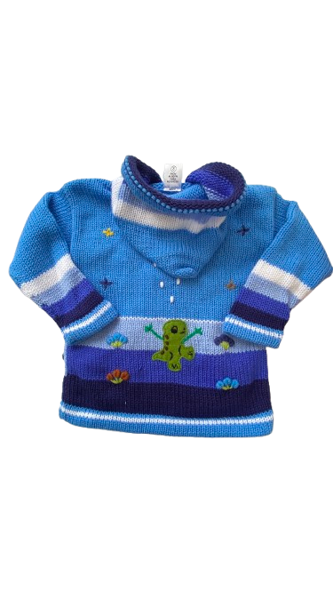 Wool and Cotton coat made in Peru.