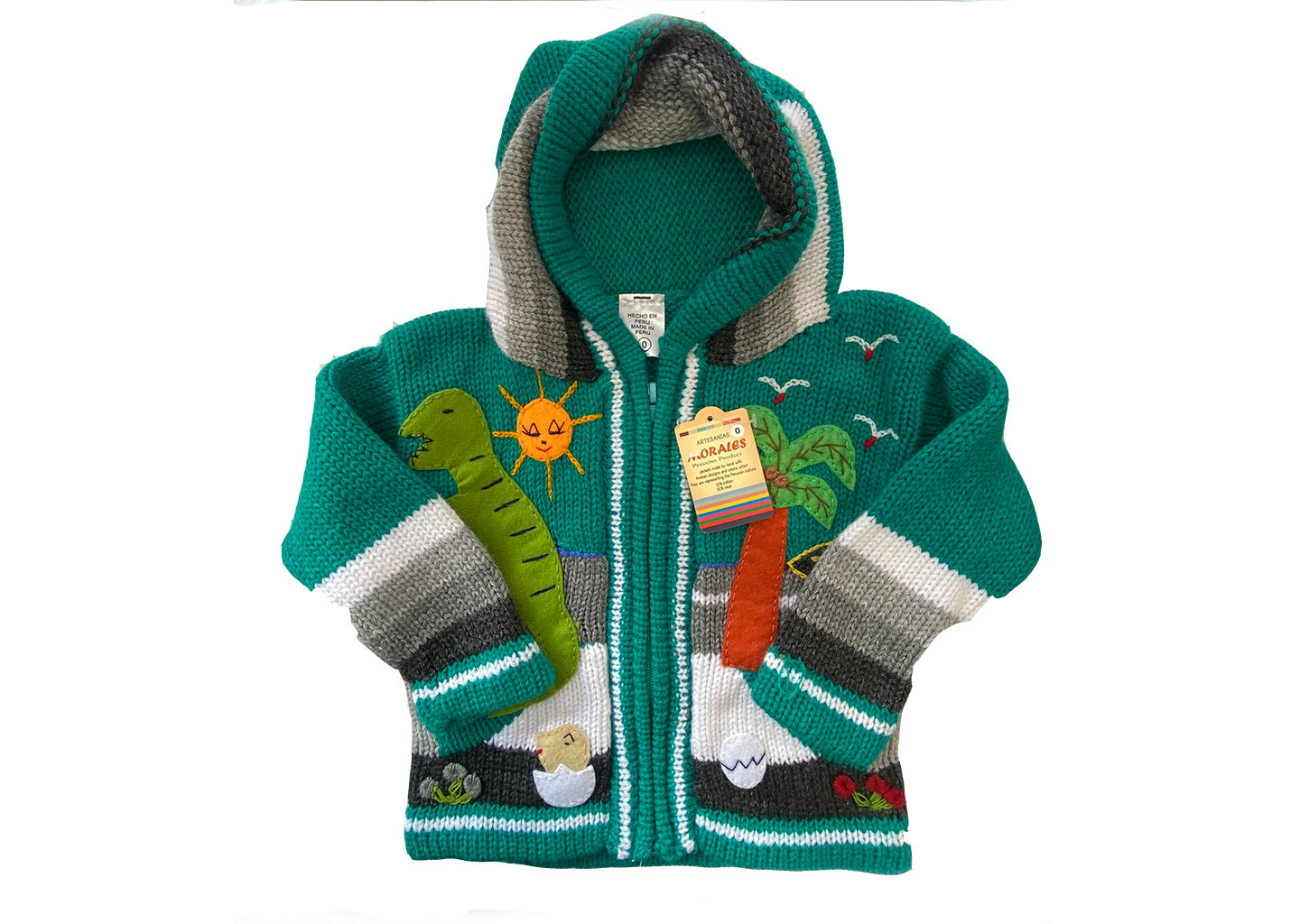 Wool and Cotton coat made in Peru.