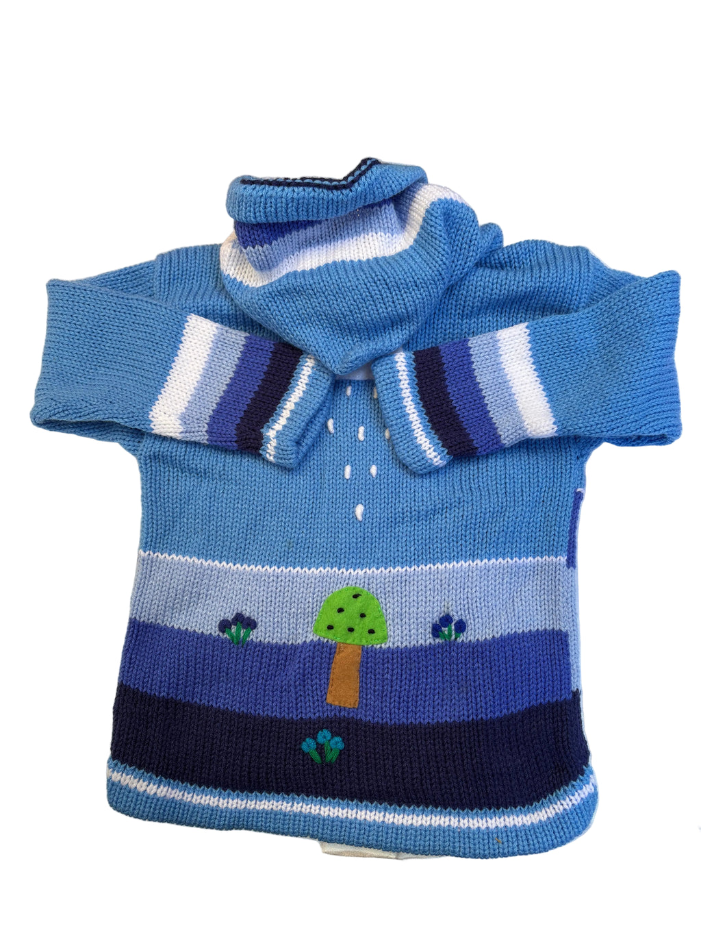 Wool and Cotton coat made in Peru.