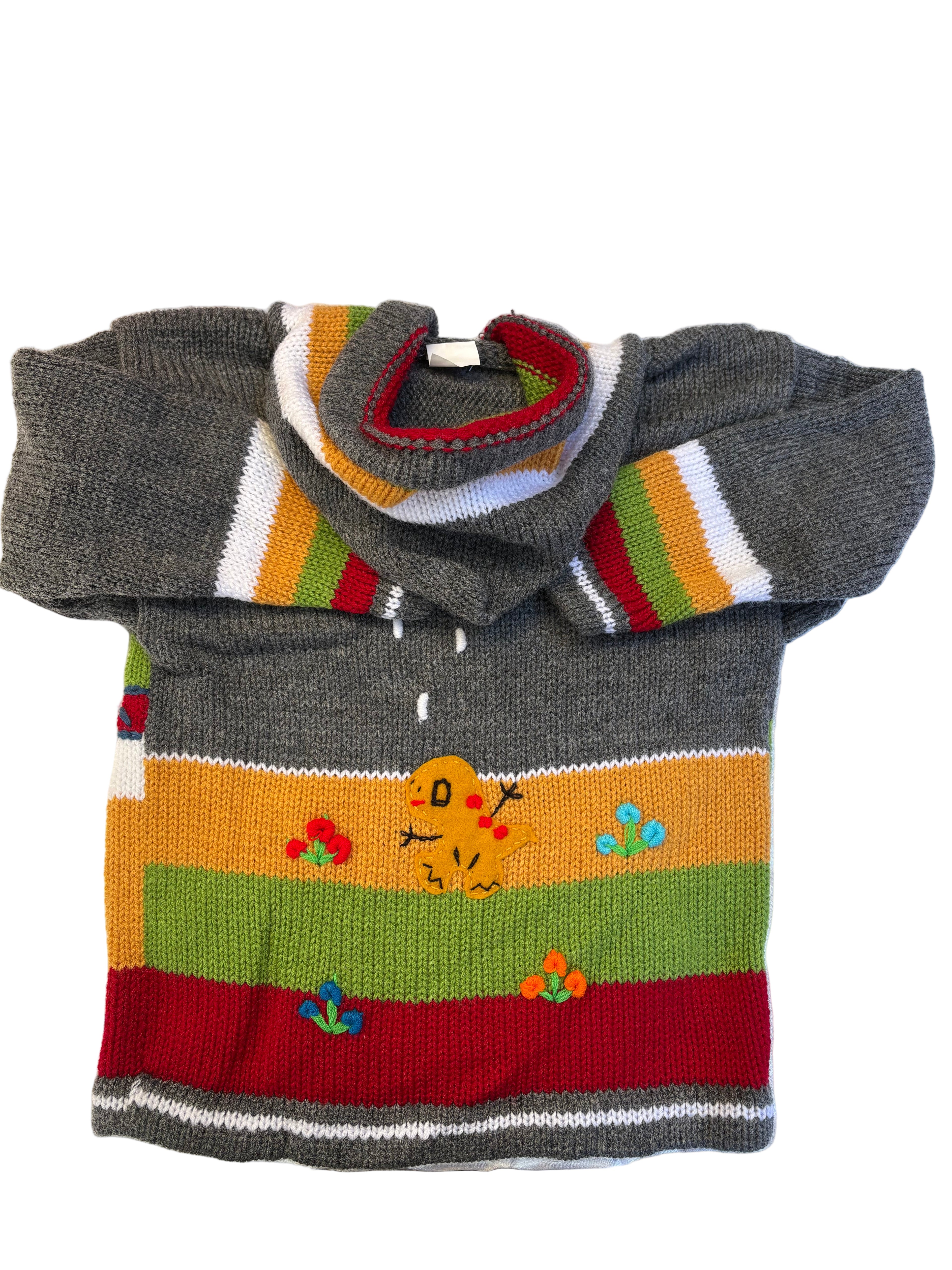 Wool and Cotton coat made in Peru.