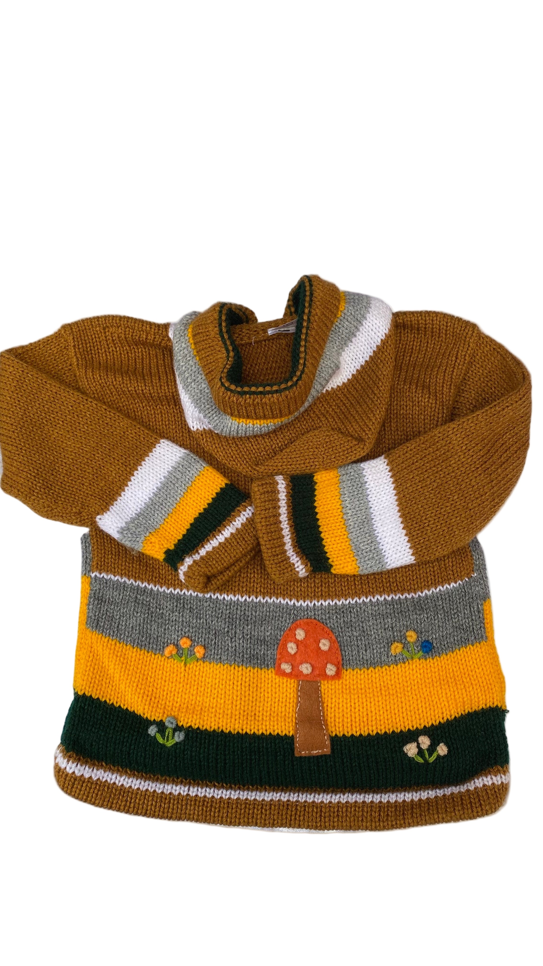 Wool and Cotton coat made in Peru.