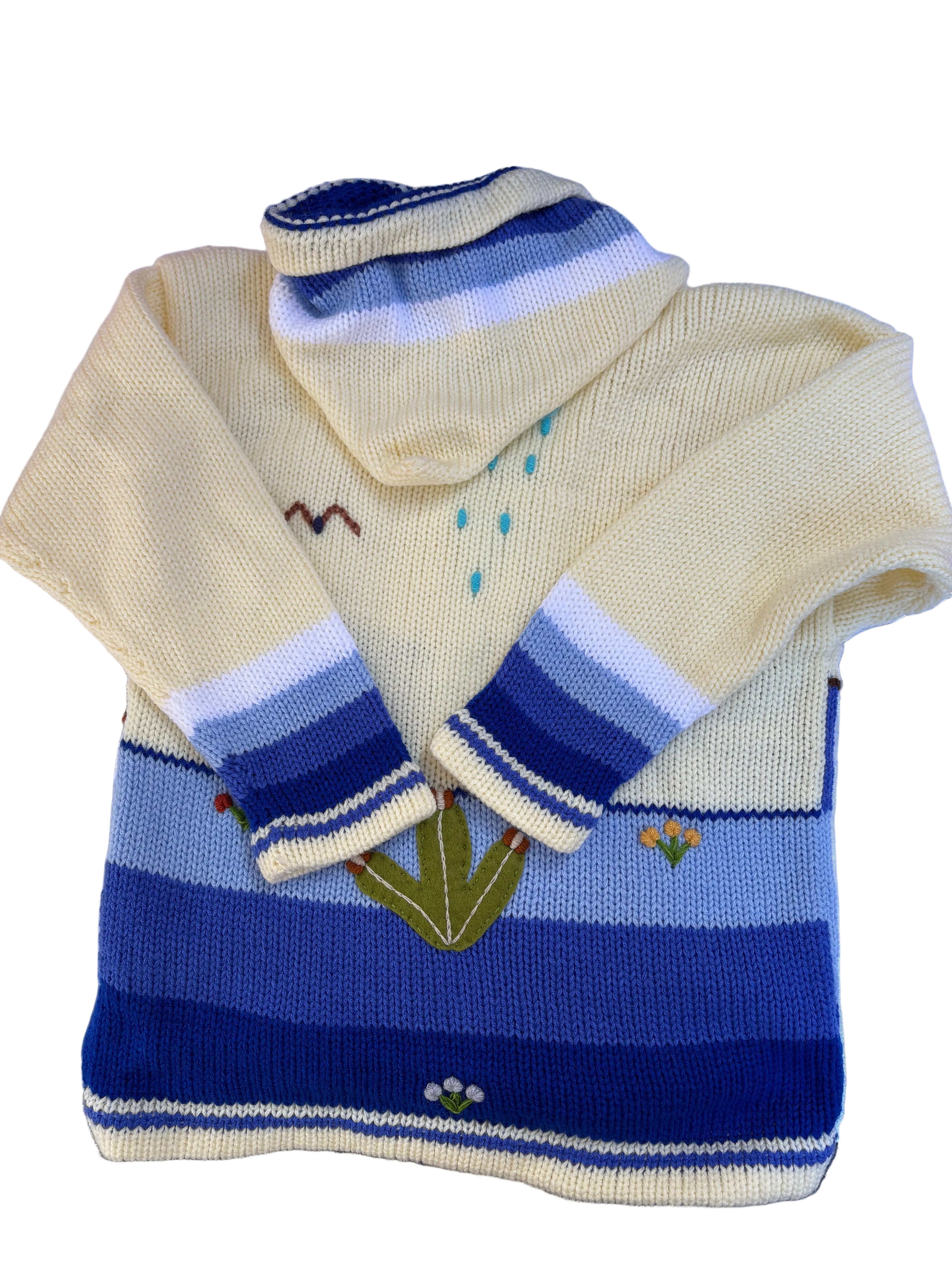 Wool and Cotton coat made in Peru.